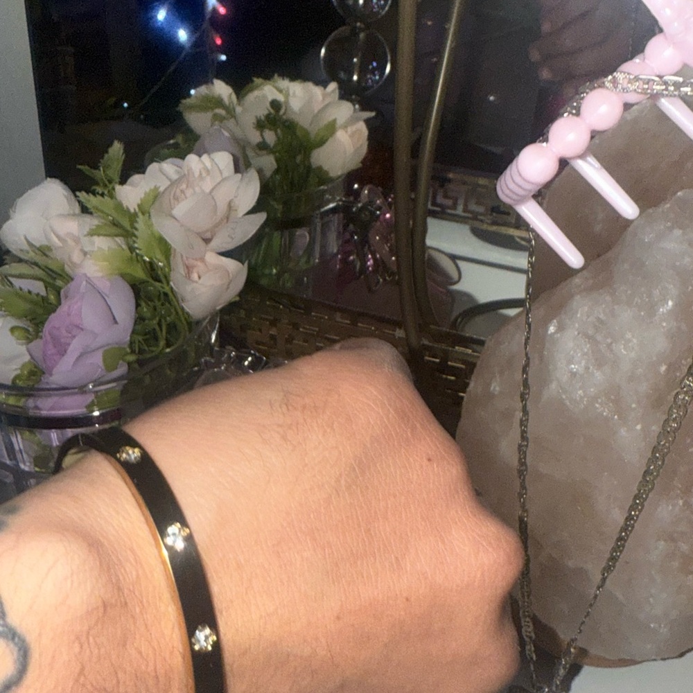 18k gold plated loveband bracelet